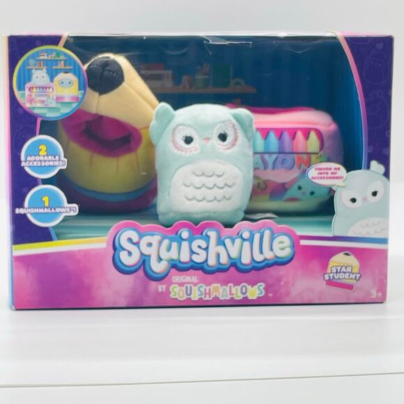 Squishville by Squishmallows- Star Student Playset- NEW - Picture 1 of 6